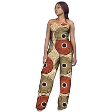 Load image into Gallery viewer, New Arrivar Strapless Jumpsuit Dashiki African Fabric Wax Print Rompers Womens Jumpsuit Traditional African Clothing WY2969