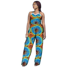 Load image into Gallery viewer, New Arrivar Strapless Jumpsuit Dashiki African Fabric Wax Print Rompers Womens Jumpsuit Traditional African Clothing WY2969