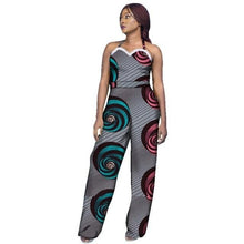 Load image into Gallery viewer, New Arrivar Strapless Jumpsuit Dashiki African Fabric Wax Print Rompers Womens Jumpsuit Traditional African Clothing WY2969