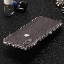 Load image into Gallery viewer, for iPhone 11 Pro Max Case Xs Max Xr X 10 8 7 6 Plus Luxury Bling Diamond Metal Bumper Glitter Stick Cover Girl Women Rhinestone