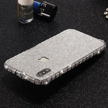 Load image into Gallery viewer, for iPhone 11 Pro Max Case Xs Max Xr X 10 8 7 6 Plus Luxury Bling Diamond Metal Bumper Glitter Stick Cover Girl Women Rhinestone