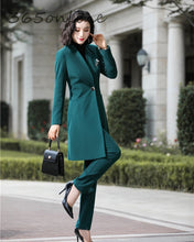 Load image into Gallery viewer, Fashion Uniform Styles Professional Business Suits for Women Office Work Wear Blazers Set Pantsuits Autumn Winter Outfits Set