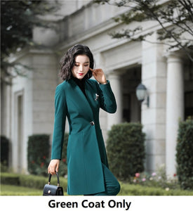 Fashion Uniform Styles Professional Business Suits for Women Office Work Wear Blazers Set Pantsuits Autumn Winter Outfits Set