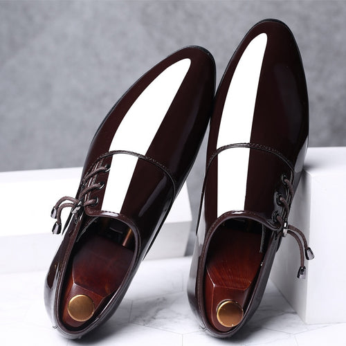 Dress Shoes Men Oxford Patent Leather Men's Dress Shoes Business Shoes Men Oxford Leather Zapatos De Hombre De Vestir Formal 89