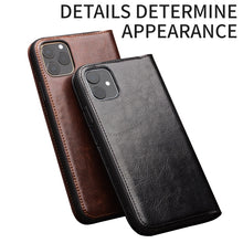 Load image into Gallery viewer, QIALINO Luxury Genuine Leather Phone Cover for Apple iPhone 11/11 Pro Flip Case with Card Slots Pocket for iPhone 11 Pro MAX