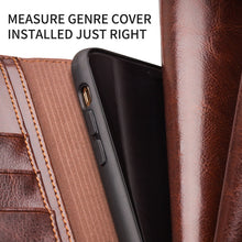 Load image into Gallery viewer, QIALINO Luxury Genuine Leather Phone Cover for Apple iPhone 11/11 Pro Flip Case with Card Slots Pocket for iPhone 11 Pro MAX