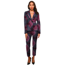 Load image into Gallery viewer, Ankara suits fashion African print women blazers with trousers set clothing ladies pant suits custom dashiki suits for ladies