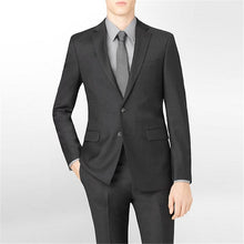 Load image into Gallery viewer, Tailored Suit men&#39;s single button wedding Suits Business Blazer Men Groomsman Suit Costume Mariage Homme Ternos Masculino 2PCS