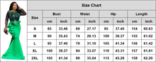 Load image into Gallery viewer, African Plus Size Bodycon Long Party Mermaid Christmas Dress Ladies Sexy Mesh Ruffles Women Robe Wedding Evening Maxi Dresses