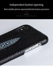 Load image into Gallery viewer, Luxury Cowhide Phone Case For iPhone 6 6s 7 8 Plus 11 Pro X Xr Xs Max Case Pearl Fish Texture Cover For 6p 6sp 7p 8p Case