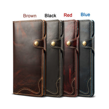 Load image into Gallery viewer, For IPhone 11 Pro Max Case Genuine Leather Wallet Protection Flip Cover for IPhone 7 8 Plus X XS Max XR 11 Pro Max Case