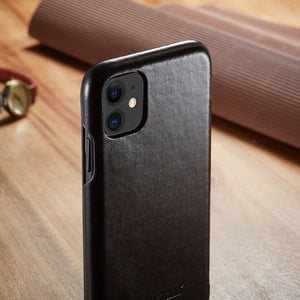 Fierre Shann Super Luxury Genuine Leather Phone Case for iPhone 11Por Max 6 6S 7 8 plus X XR XS Max Flip Cases Cover Capin Shell