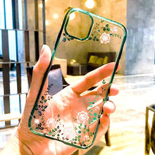 Load image into Gallery viewer, Kingxbar Bling Diamond Case For Apple iPhone 11/11 Pro/11 Pro Max Plating Transparent Clear Hard Crystal Diamond Back Cover Case