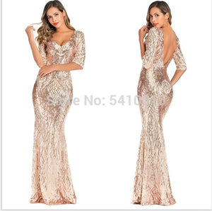 Formal Evening Dresses 2020 Ever Pretty New Mermaid V Neck Short Sleeve Lace Appliques Tulle Long Party Gowns Robe Soiree Sexy