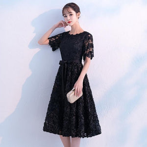 Dark Red Womens Wedding Party Dress O-Neck Evening Cheongsam Oriental Elegant Lace Qipao Long Gowns Retro Vestido XS-XXXL