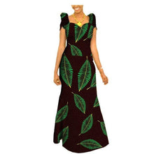 Load image into Gallery viewer, Autumn african clothing long maxi dresses for women short sleeve ankara fabric dashi print dress plus size outfit A722583