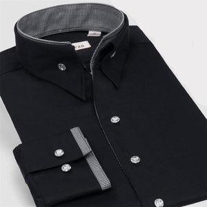 Deepocean Men Shirts Fashion Cotton Shirts Men Clothing Autumn Winter Casual Slim Business Shirt Men Tops