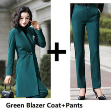 Load image into Gallery viewer, Fashion Uniform Styles Professional Business Suits for Women Office Work Wear Blazers Set Pantsuits Autumn Winter Outfits Set