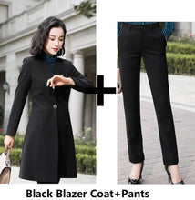 Load image into Gallery viewer, Fashion Uniform Styles Professional Business Suits for Women Office Work Wear Blazers Set Pantsuits Autumn Winter Outfits Set