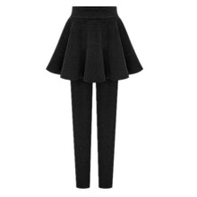 Load image into Gallery viewer, Autumn Winter Warm Leggings With Skirt Women Plus Velvet Thick Pleated Skirt Pants Large Size 5xl 6xl Cashmere Pantskirt Ladies