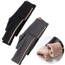 Load image into Gallery viewer, Godier New Women Cotton Sports Panties Autumn And Winter High Elasticity Thick Velvet Pants Warm Leggings With Side Strips Pants