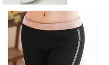 Load image into Gallery viewer, Godier New Women Cotton Sports Panties Autumn And Winter High Elasticity Thick Velvet Pants Warm Leggings With Side Strips Pants