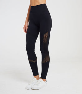 2019 Seamless Crescent Hollow Fitness Pants Fitness Nine-Pant Fitness Suit  Pants leggings