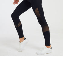 Load image into Gallery viewer, 2019 Seamless Crescent Hollow Fitness Pants Fitness Nine-Pant Fitness Suit  Pants leggings