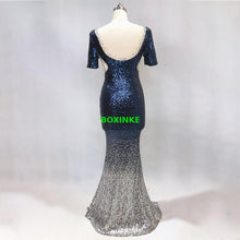 Load image into Gallery viewer, 2018 Sexy &amp; Club Short Plus Size Ukraine New Celebrity Banquet Party Birthday Fish Tail Dress Slim, Presided Over Long Dress.