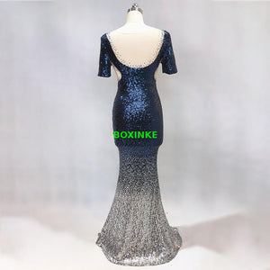 2018 Sexy & Club Short Plus Size Ukraine New Celebrity Banquet Party Birthday Fish Tail Dress Slim, Presided Over Long Dress.