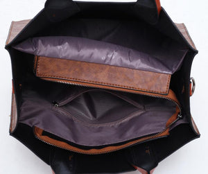 New Fashion 3 Psc/set Women's Handbags Large Capacity Women Bag Simple Shoulder Bags for Women 2020 Composite Tote Small Wallet
