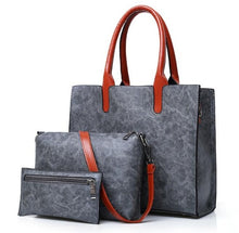 Load image into Gallery viewer, New Fashion 3 Psc/set Women&#39;s Handbags Large Capacity Women Bag Simple Shoulder Bags for Women 2020 Composite Tote Small Wallet