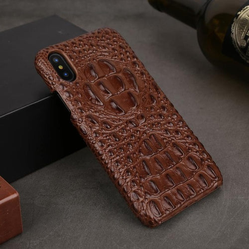 Genuine Leather Case For iPhone 11 Pro X XR XS MAX 6 S 6S 7 8 Plus Back Case Croc head Cover For iPhone 11 Pro 11Pro Max Funda