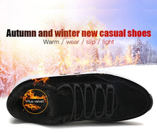 Load image into Gallery viewer, Winter Men Casual Cotton Shoes Warm Fashion Sneakers Outdoor High Quality With Velvet Shoes Male Comfortable Zapatillas Hombre