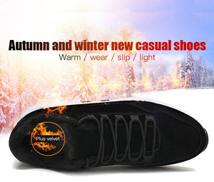 Winter Men Casual Cotton Shoes Warm Fashion Sneakers Outdoor High Quality With Velvet Shoes Male Comfortable Zapatillas Hombre