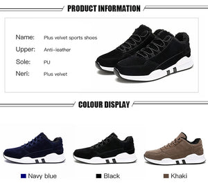 Winter Men Casual Cotton Shoes Warm Fashion Sneakers Outdoor High Quality With Velvet Shoes Male Comfortable Zapatillas Hombre