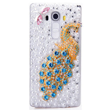 Load image into Gallery viewer, Handmade 3D Diamond Case Bling Rhinestone Cute Peacock Phone Case For iPhone 8 6 6S 6plus 7 7 8 plus x xs  max 11 Pro Max Cover