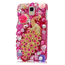 Load image into Gallery viewer, Handmade 3D Diamond Case Bling Rhinestone Cute Peacock Phone Case For iPhone 8 6 6S 6plus 7 7 8 plus x xs  max 11 Pro Max Cover