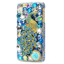 Load image into Gallery viewer, Handmade 3D Diamond Case Bling Rhinestone Cute Peacock Phone Case For iPhone 8 6 6S 6plus 7 7 8 plus x xs  max 11 Pro Max Cover