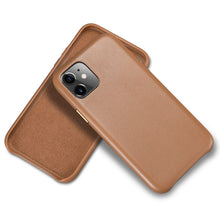 Load image into Gallery viewer, For iPhone 11 Cowhide Genuine Leather Case iPhone11 Pro Original Office Cover Case Protective Back Cover for iPhone 11 Pro Max