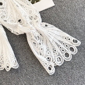 Women Top Blouse Lace Fashion Vintage  Elegant White Black Cardigan 2020 High Quality Tops Female Clothes Ladies Shirts 2 pieces