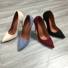 Load image into Gallery viewer, 2020 Women Classic Pumps Extreme High Heels 12cm Sexy Stilettos Ladies Pointed Toe Shoes Nude Red Blue Black Beige Leopard Heels