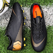 Load image into Gallery viewer, Men Football Soccer Boots Athletic Soccer Shoes 2018 New Leather Big Size High Top Soccer Cleats Training Football Sneaker Man