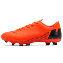 Load image into Gallery viewer, Men Football Soccer Boots Athletic Soccer Shoes 2018 New Leather Big Size High Top Soccer Cleats Training Football Sneaker Man