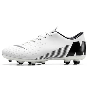 Men Football Soccer Boots Athletic Soccer Shoes 2018 New Leather Big Size High Top Soccer Cleats Training Football Sneaker Man