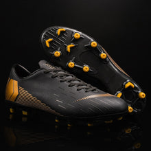 Load image into Gallery viewer, Men Football Soccer Boots Athletic Soccer Shoes 2018 New Leather Big Size High Top Soccer Cleats Training Football Sneaker Man