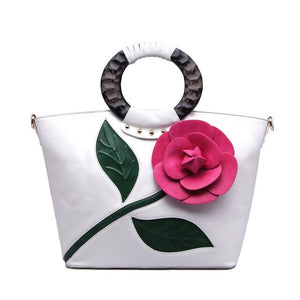 QIAOBAO Flower Big Luxury Handbags Women Bag Ladies Hand Bags Women Leather Handbags Messenger Bags Famous Brand Designer Tote