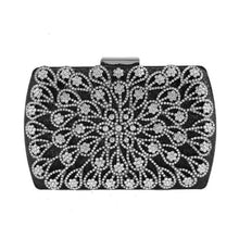 Load image into Gallery viewer, Lady Diamond Wedding Evening Women Clutch Round Bag Fashion Purses And Handbags Crossbody Party Shoulder Bags Gold Silver Black