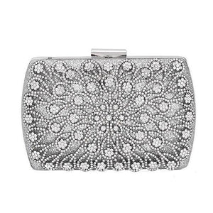 Lady Diamond Wedding Evening Women Clutch Round Bag Fashion Purses And Handbags Crossbody Party Shoulder Bags Gold Silver Black