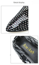 Load image into Gallery viewer, Aneikeh 2020 Spring Sexy Bling CRYSTAL Mesh Pumps Shoes Woman Fetish Thin High Heel PVC Pointed end Stripper Slip-On Party Shoes